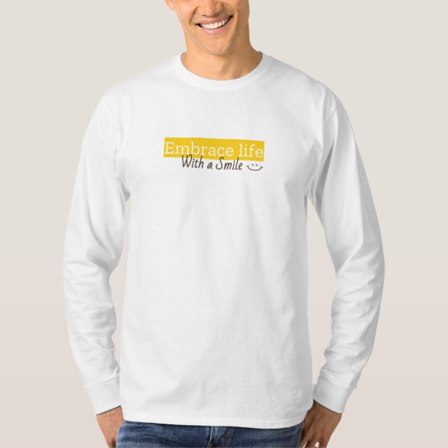 Camiseta Aproveite a vida com um sorriso (Frente)