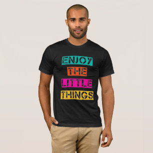 Camiseta Aproveite as Coisas Pequenas - Tee Retro Colorida