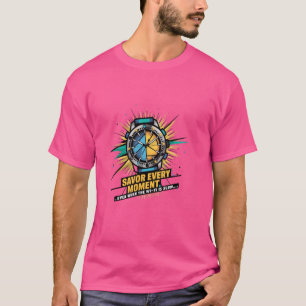 Camiseta Aproveite cada momento, mesmo quando o wifi é lent