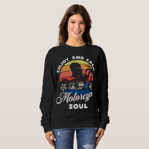Camiseta Aproveite e acalme, alma de motocicleta
