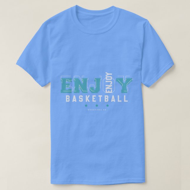 Camiseta Aproveite o basquete (1) (Frente do Design)