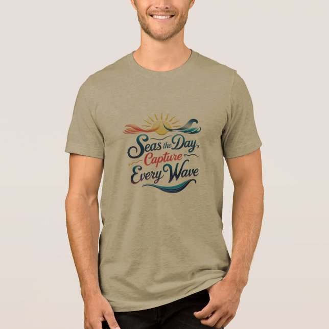 Camiseta Aproveite o Dia – Capture Cada Onda  (Frente)