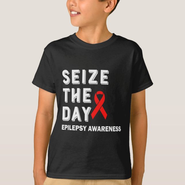 Camiseta Aproveite o dia da conscientização sobre a epileps (Frente)