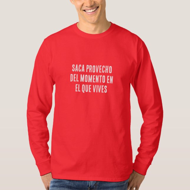 CAMISETA APROVEITE O MOMENTO EM QUE VOCÊ VIVE (Frente)