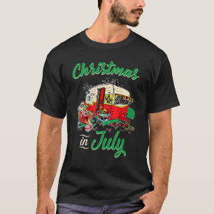 Camiseta Aproveite O Natal Em Julho, Hippie Rv Camping Gift