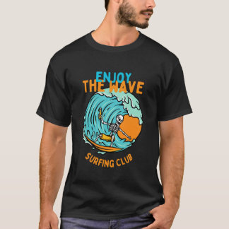 Camiseta Aproveite o paraíso de verão da onda