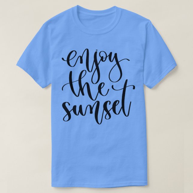 Camiseta Aproveite o pôr do sol (Frente do Design)