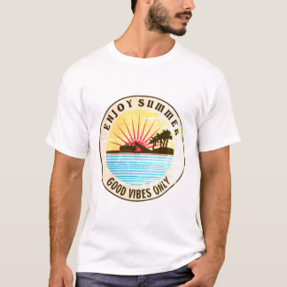 Camiseta Aproveite o verão, apenas boas vibrações