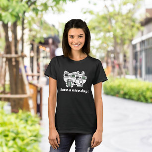 Camiseta Aproveite o verão com um gato bonito de um dia bon