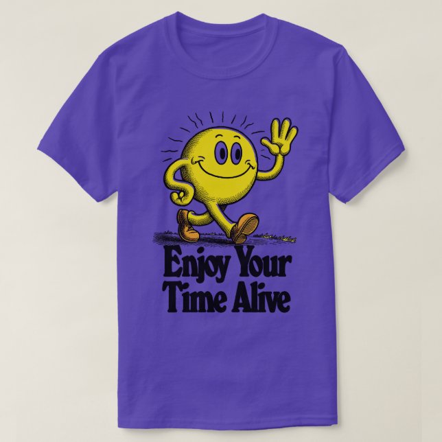 Camiseta Aproveite seu tempo vivo (Frente do Design)