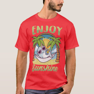 Camiseta Aproveite Sunshine Narwhal Hammock Beach Ocean