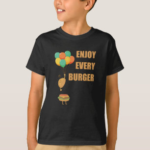 Camiseta Aproveite todo Burger Engraçado