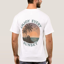 Camiseta "Aproveite todos os domingos - Retro Beach"