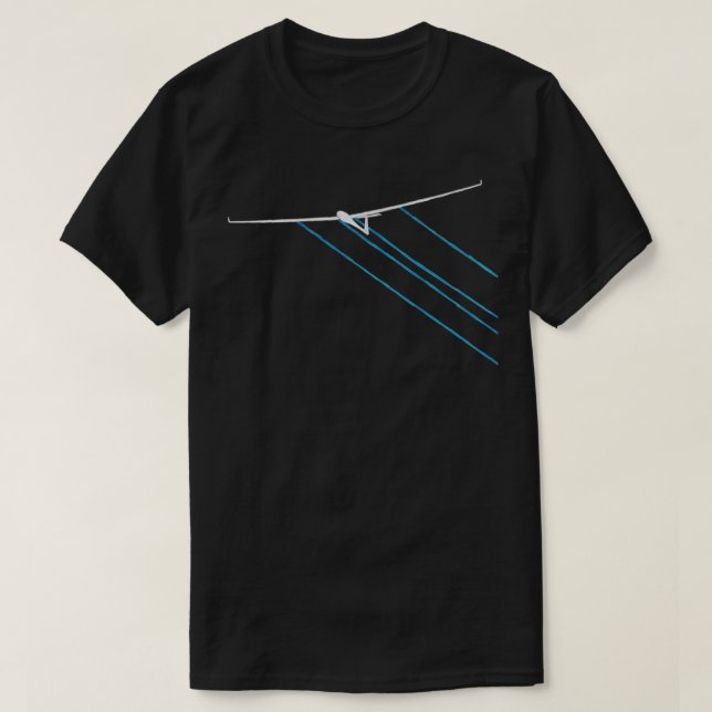 Camiseta Aproximação final da água de planador piloto de pl (Frente do Design)