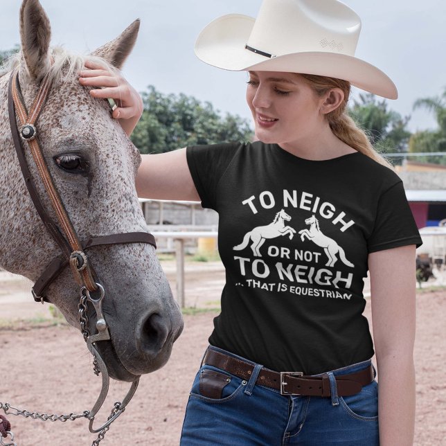 Camiseta Aproximar-Se Ou Não Aproximar Isso É Equestre (Criador carregado)