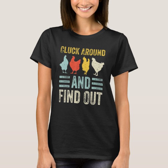 Camiseta Aproxime-se e descubra a vinheta de frango 2 (Frente)