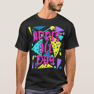 Camiseta Aprs O Dia Inteiro De Snowboard Retro Peça De Esqu