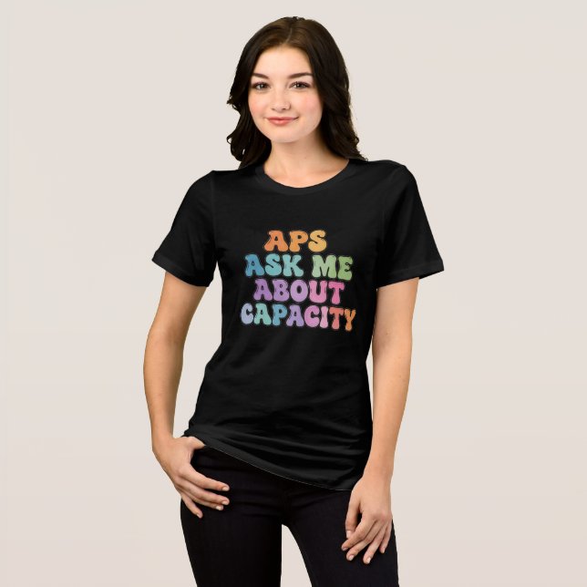 Camiseta APS Pergunte-me sobre Capacidade – Serviço de Prot (Frente Completa)