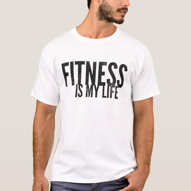 Camiseta Aptidão física é minha vida (Frente)