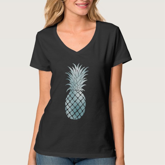 Camiseta Aqua Glam Pineapple (Frente)