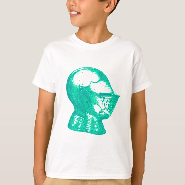 Camiseta Aqua Knight Armor Medieval Capmet Knights (Frente)