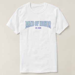 Camiseta Aqua + Listra Bege Azul Marinho DAMA DE HONRA 