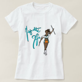 Camiseta Aqua Orange Twirl Girl T Shirt