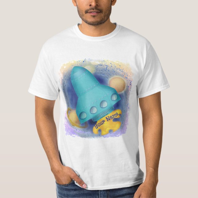 Camiseta Aqua Rocket (Frente)