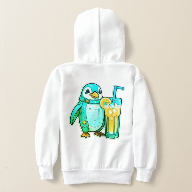 Camiseta Aqua Sips do Pinguin (Postura das costas)