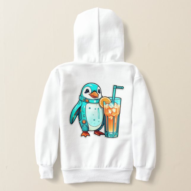 Camiseta Aqua Sips do Pinguin (Postura das costas)