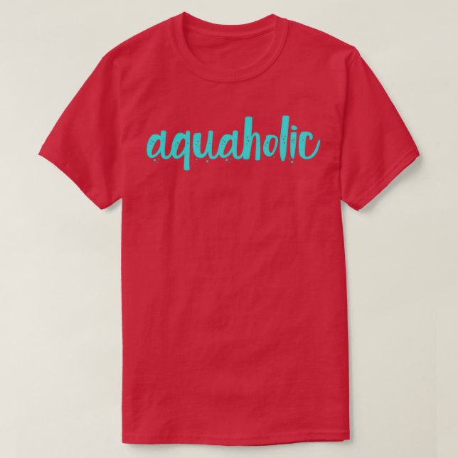Camiseta Aquaholic (Frente do Design)