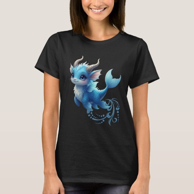 Camiseta Aqualumi – Guardiã dos Sonhos de Coral.  (Frente)