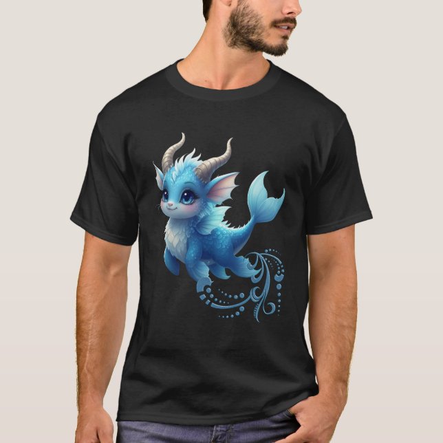 Camiseta Aqualumi – Keeper of Coral Dreams.  (Frente)