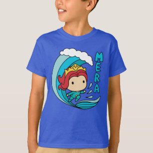 Camiseta Aquaman Chibi Mera Riding Wave Graphic