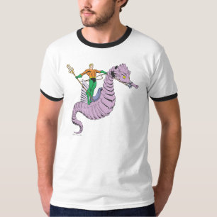 Camiseta Aquaman corre cavalo marinho