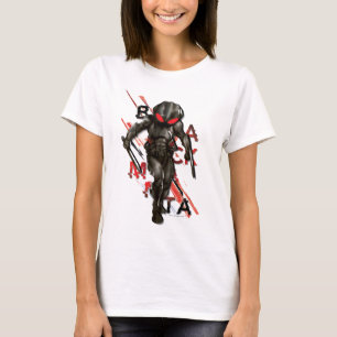 Camiseta Aquaman Gráfico de Tipografia Espalhada Manta Pr