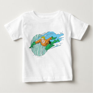 Camiseta Aquaman Leaps Esquerdo