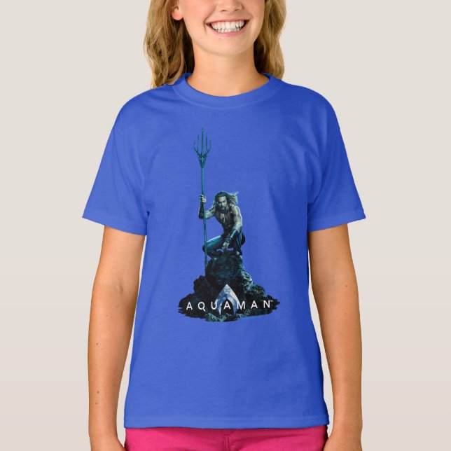 Camiseta Aquaman | Prince Orin Com Animais Aquáticos (Frente)
