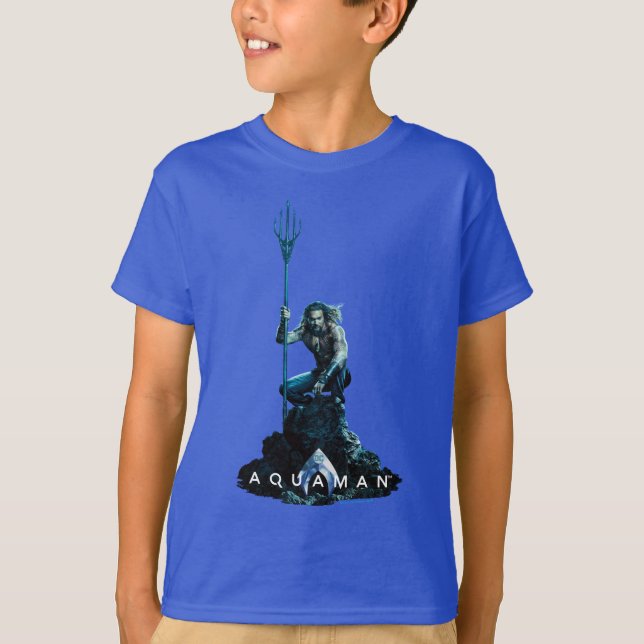 Camiseta Aquaman | Prince Orin Com Animais Aquáticos (Frente)