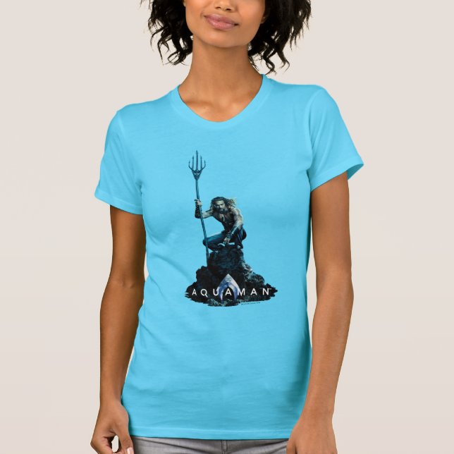 Camiseta Aquaman | Prince Orin Com Animais Aquáticos (Frente)