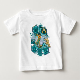 Camiseta Aquaman Riding Seacavalo através dos reinos
