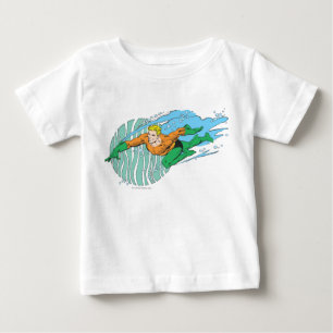 Camiseta Aquaman salta à esquerda