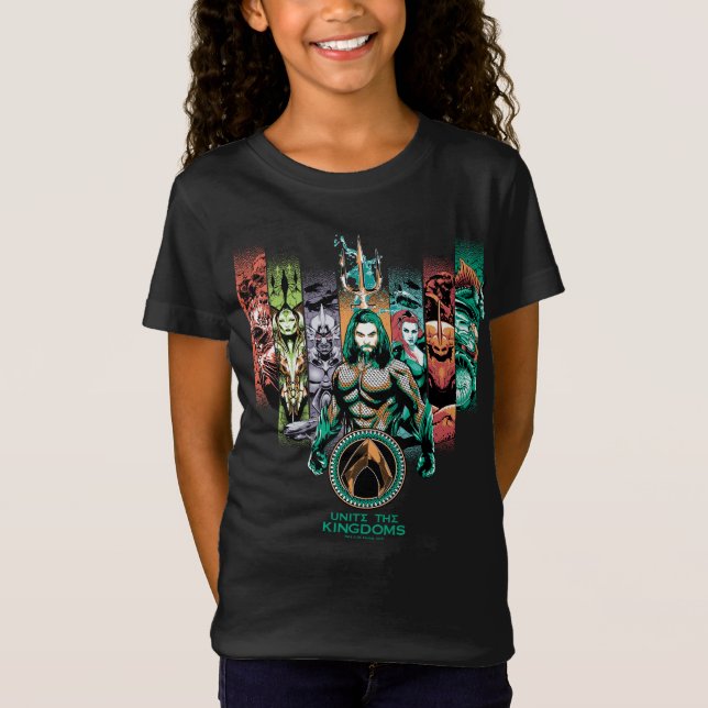 Camiseta Aquaman | "Unir Os Reinos" Atlânticos Gráfico (Frente)