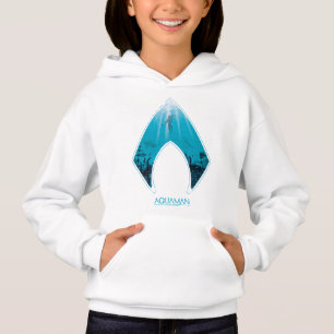Camiseta Aquaman Ver Através Do Logotipo Aquaman, Gráfi