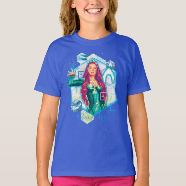 Camiseta Aquaman | Xebel Princess Mera Hexagonal (Frente)