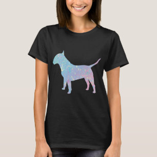 Camiseta aquarela de bull terrier