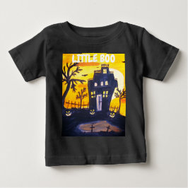 Camiseta Aquarela de Halloween do Little Boo Assombrada