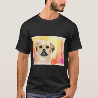 Camiseta Aquarela de Puggle