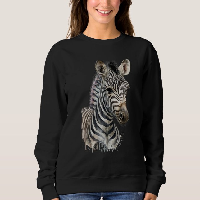 Camiseta Aquarela de Zebra (Frente)