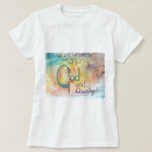 Camiseta Aquarela Deus e Pátria